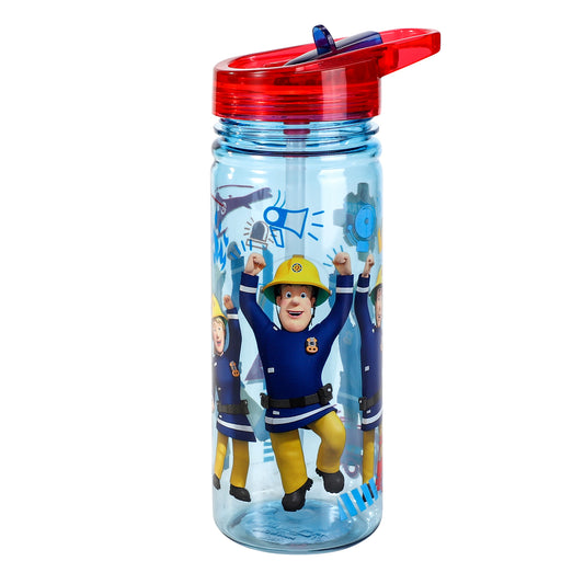 Fireman Sam 580ml Water Bottle for Kids, School Drinks Bottle Made of Durable Ecozen BPA Free