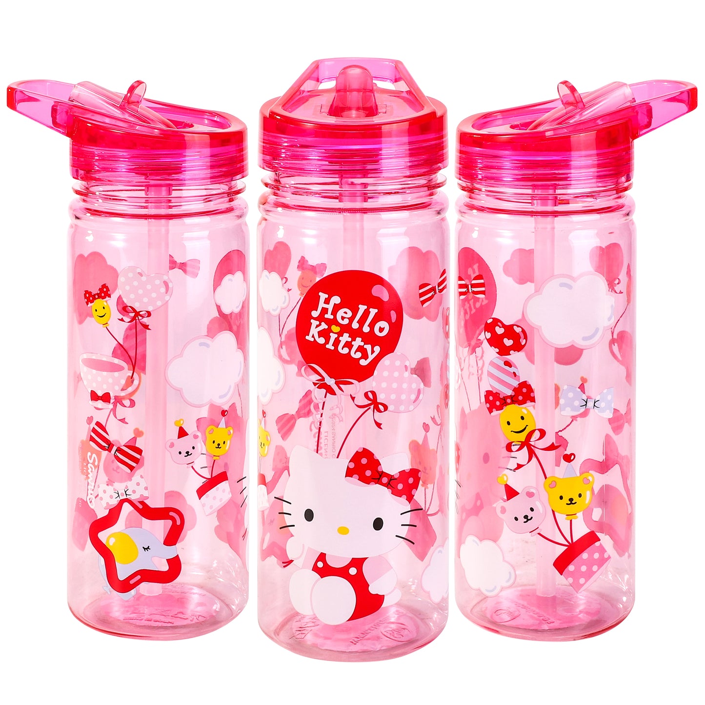 Hello Kitty 580ml Water Bottle for Kids, School Drinks Bottle Made of Durable Ecozen BPA Free