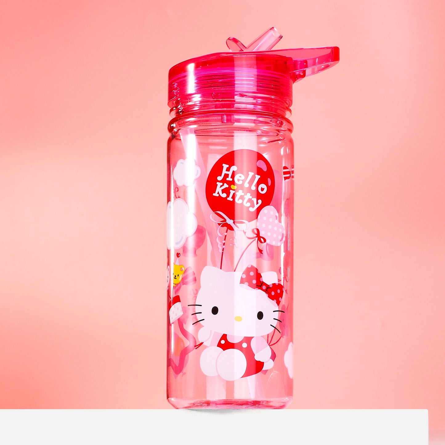 Hello Kitty 580ml Water Bottle for Kids, School Drinks Bottle Made of Durable Ecozen BPA Free