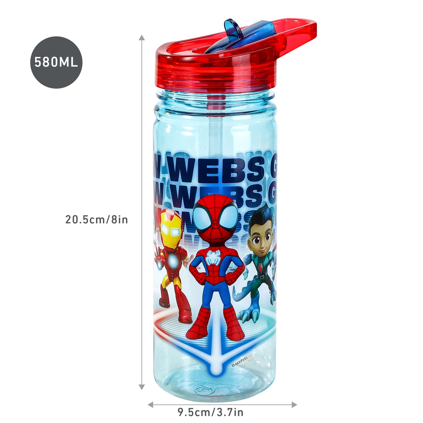 Hello Kitty 580ml Water Bottle for Kids, School Drinks Bottle Made of Durable Tritan BPA Free