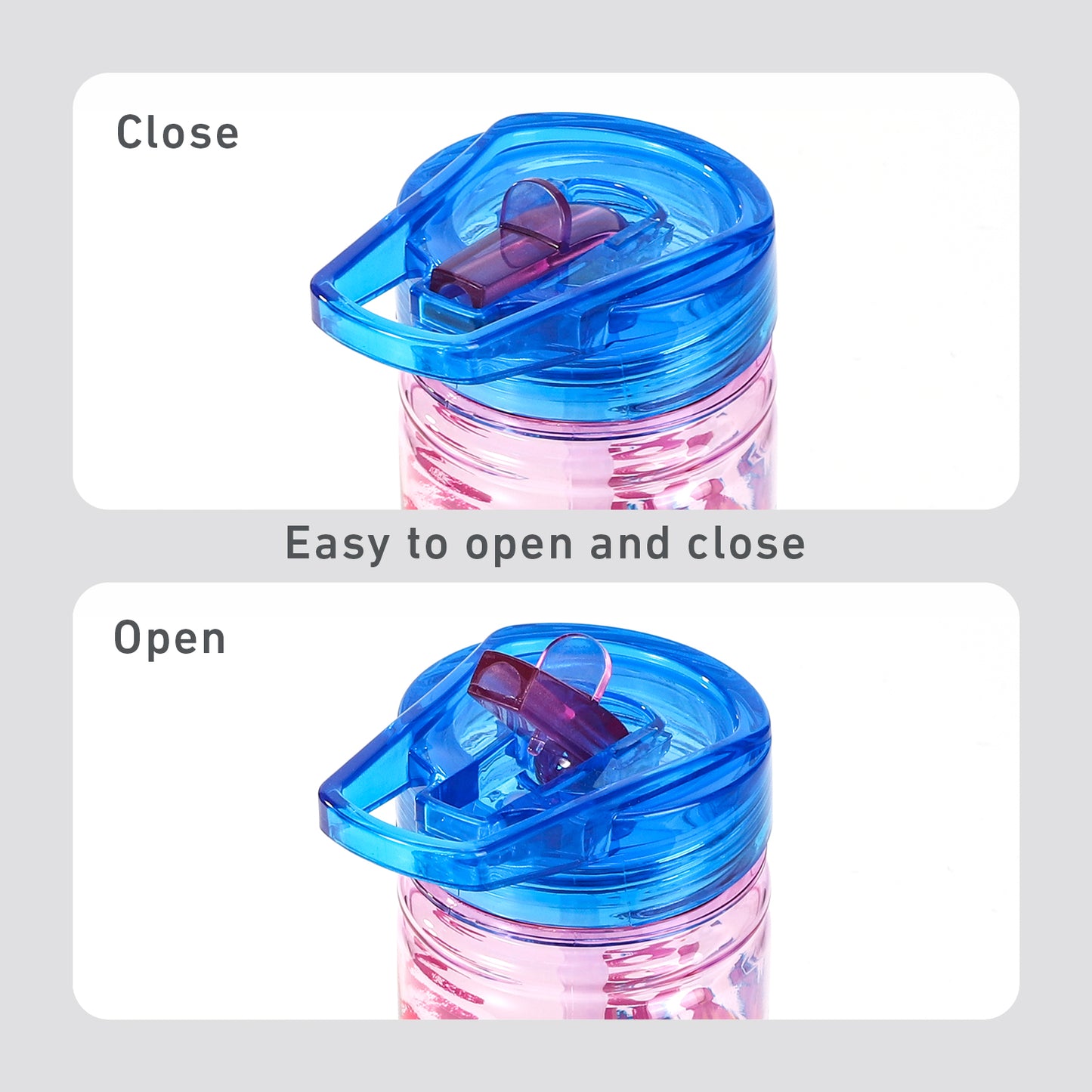 Disney Stitch 580ml Water Bottle for Kids, School Drinks Bottle Made of Durable Ecozen BPA Free