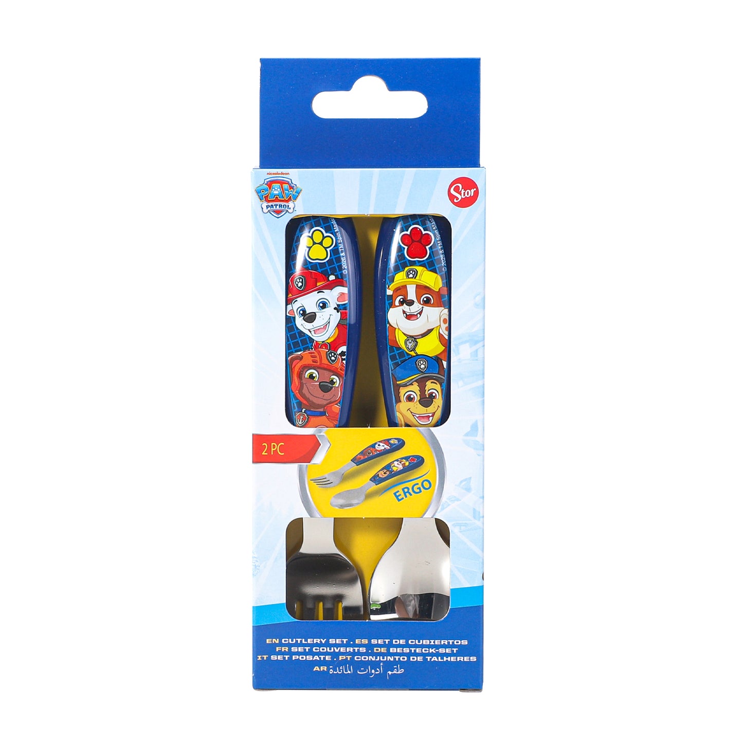 Paw Patrol Kids 2 Piece Cutlery Set ā Includes Fork and Spoon