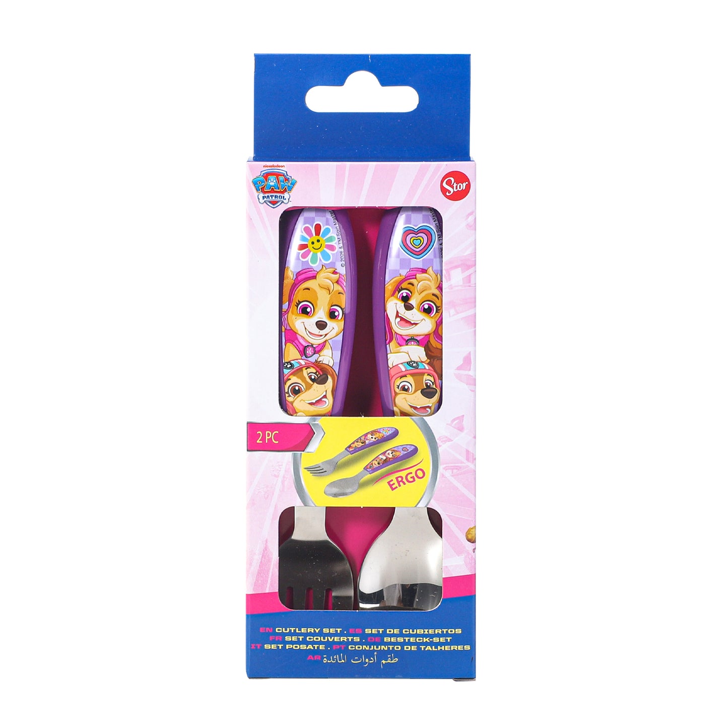 Paw Patrol Kids 2 Piece Cutlery Set ā Includes Fork and Spoon