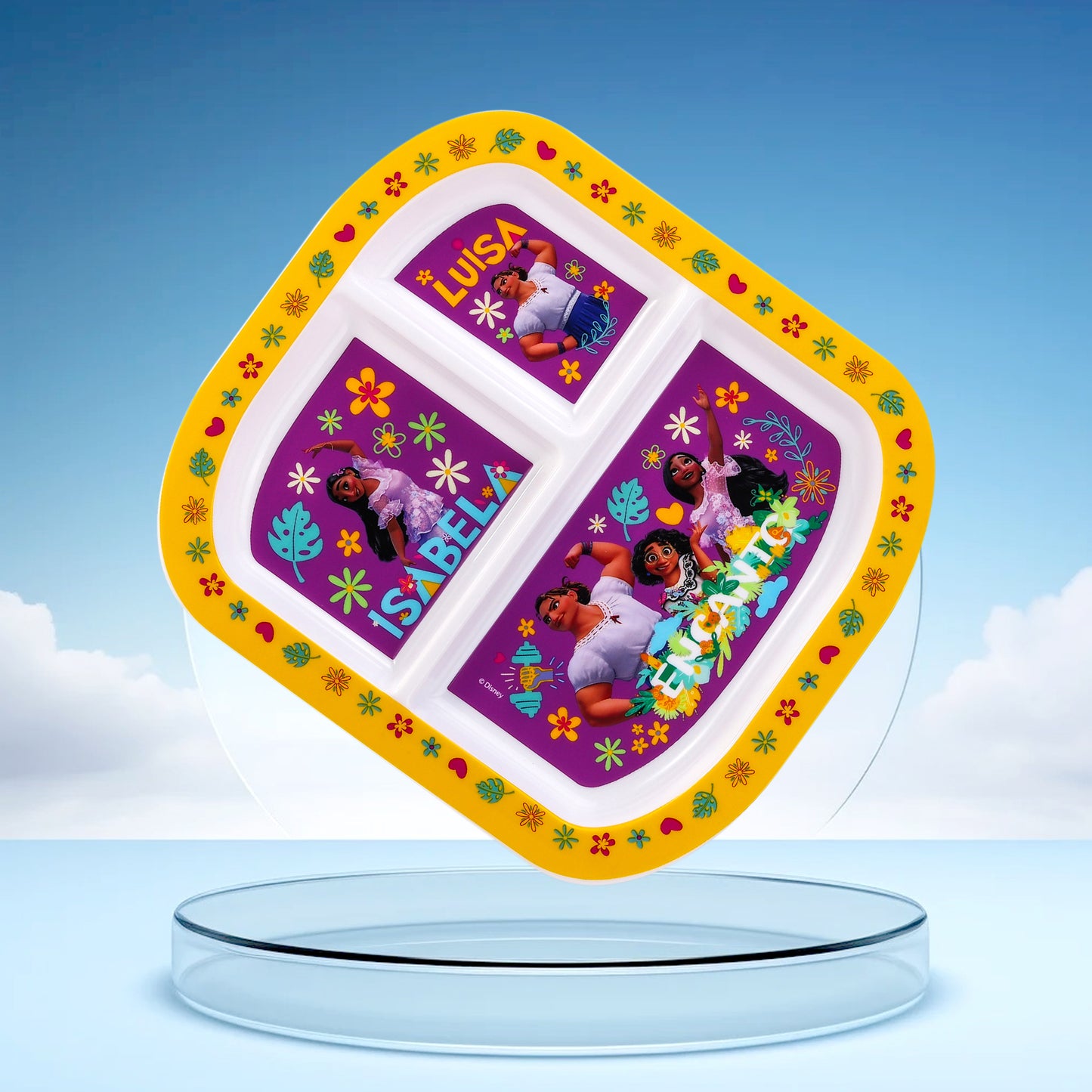 Encanto 3 Section Childrens Divided Breakfast Lunch Dinner Plate