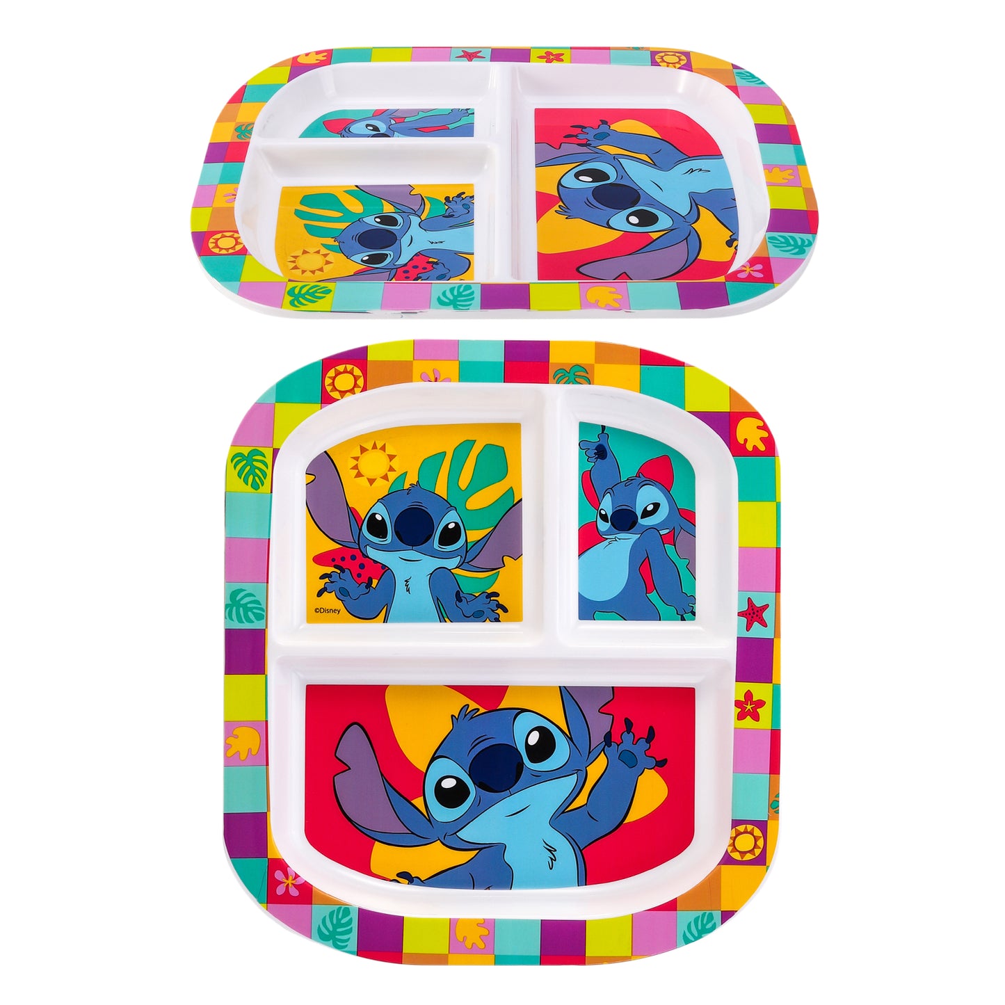 Stitch 3 Section Childrens Divided Breakfast Lunch Dinner Plate