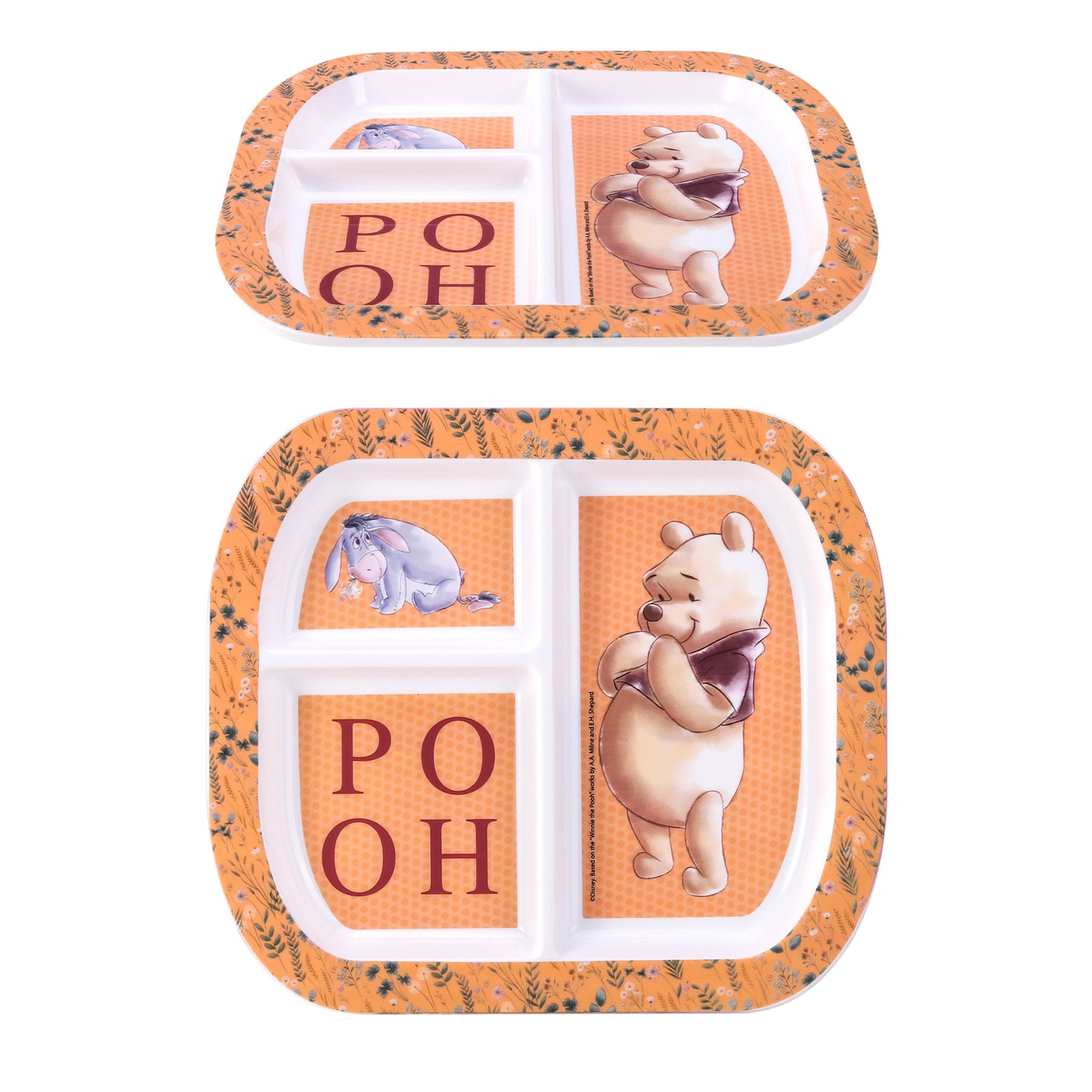 Winnie The Pooh 3 Section Childrens Divided Breakfast Lunch Dinner Plate