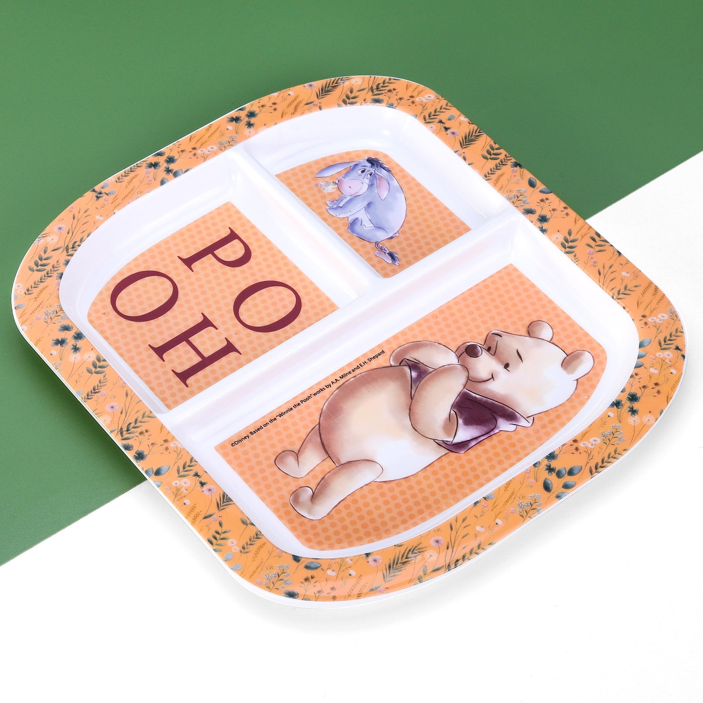 Winnie The Pooh 3 Section Childrens Divided Breakfast Lunch Dinner Plate