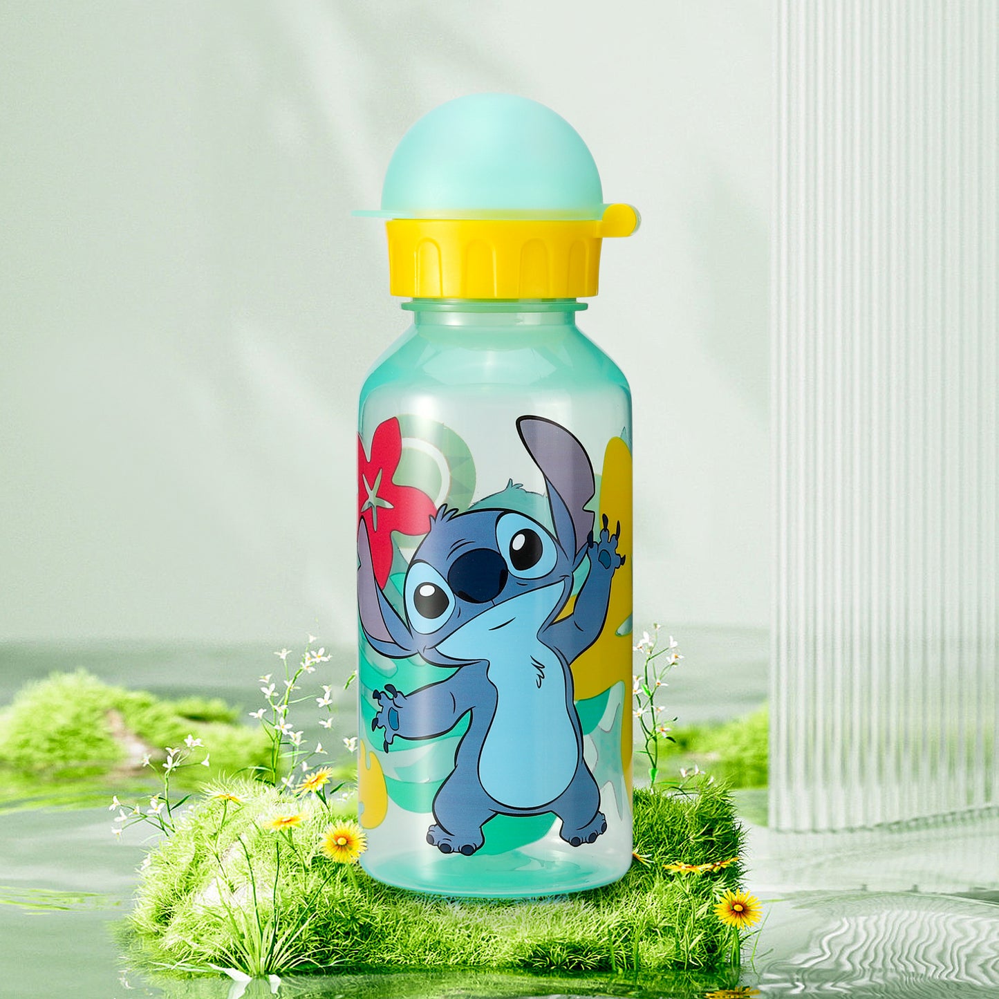 Stitch 370ml Water Bottle for Kids School Drinks Bottle Made of Durable Material Reusable BPA Free
