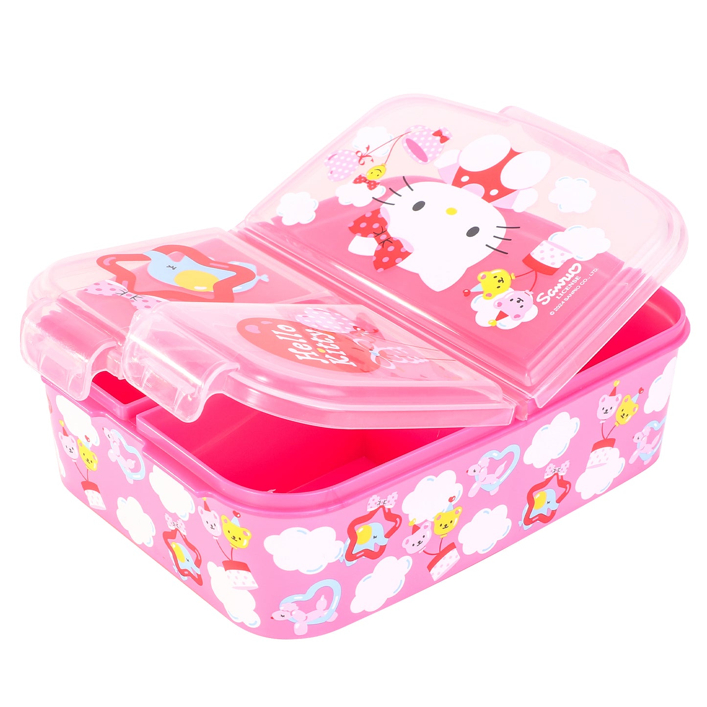 Hello Kitty Kids Lunch Box Set – Insulated Lunch Bag, Multicompartment Lunch Box & 580ml Water Bottle, BPA Free
