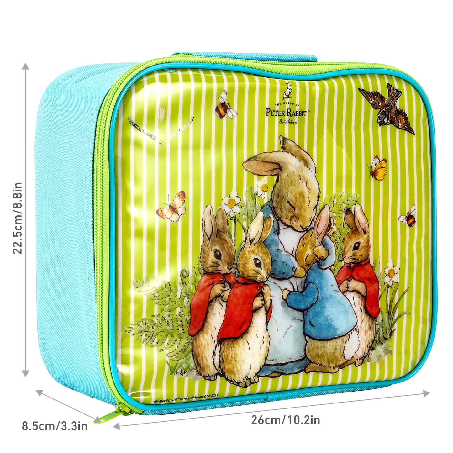 Peter Rabbit Insulated Lunch Box Bag, Perfect Size for Packing Hot or Cold Snacks, BPA Free