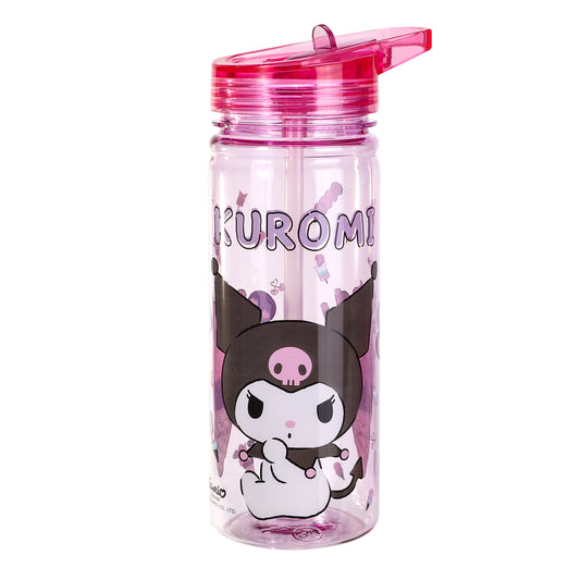 Kuromi 580ml Water Bottle for Kids, School Drinks Bottle Made of Durable Ecozen BPA Free