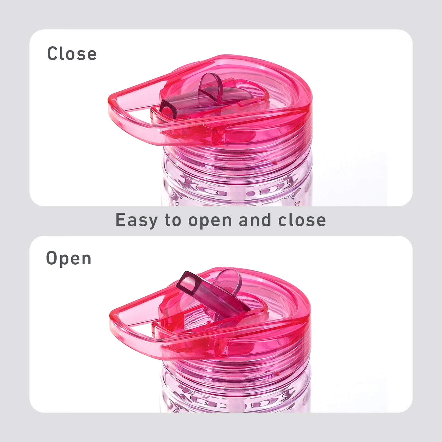 Kuromi 580ml Water Bottle for Kids, School Drinks Bottle Made of Durable Ecozen BPA Free