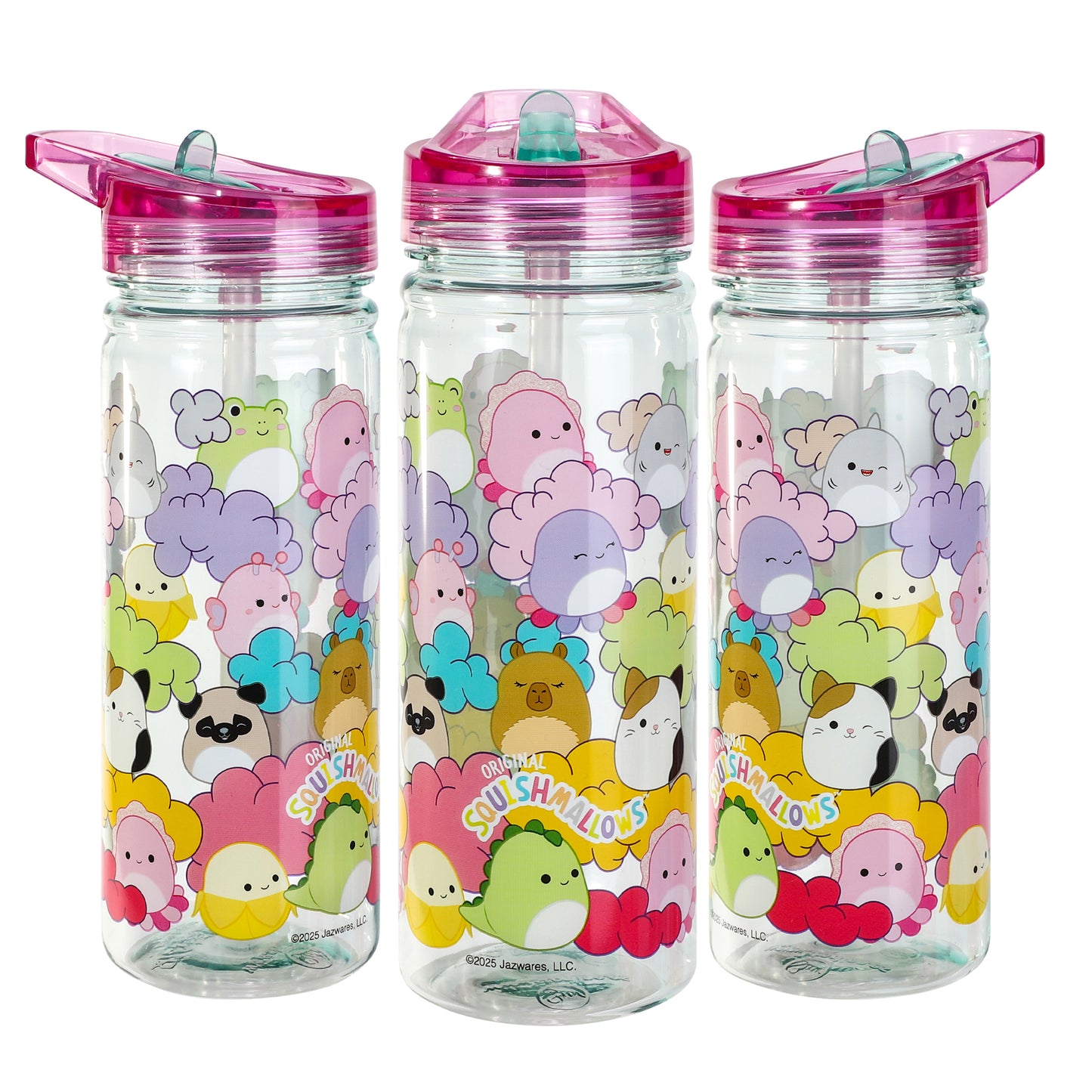 Squishmallows 580ml Water Bottle for Kids, School Drinks Bottle Made of Durable Ecozen BPA Free