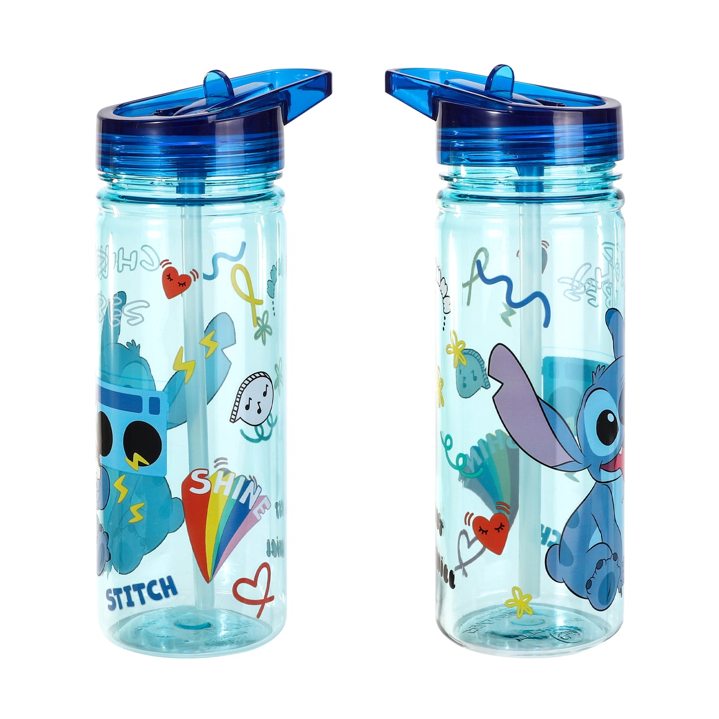 Stitch 580ml Water Bottle for Kids, School Drinks Bottle Made of Durable Ecozen BPA Free