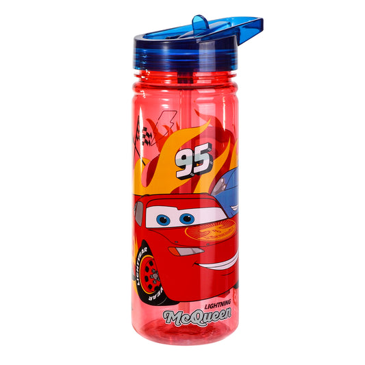 Cars Lightning McQueen 580ml Water Bottle for Kids, School Drinks Bottle Made of Durable Ecozen BPA Free