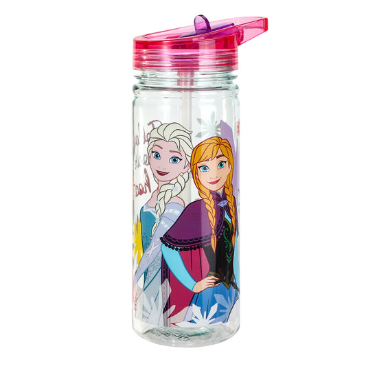 Disney Frozen 580ml Water Bottle for Kids, School Drinks Bottle Made of Durable Ecozen BPA Free
