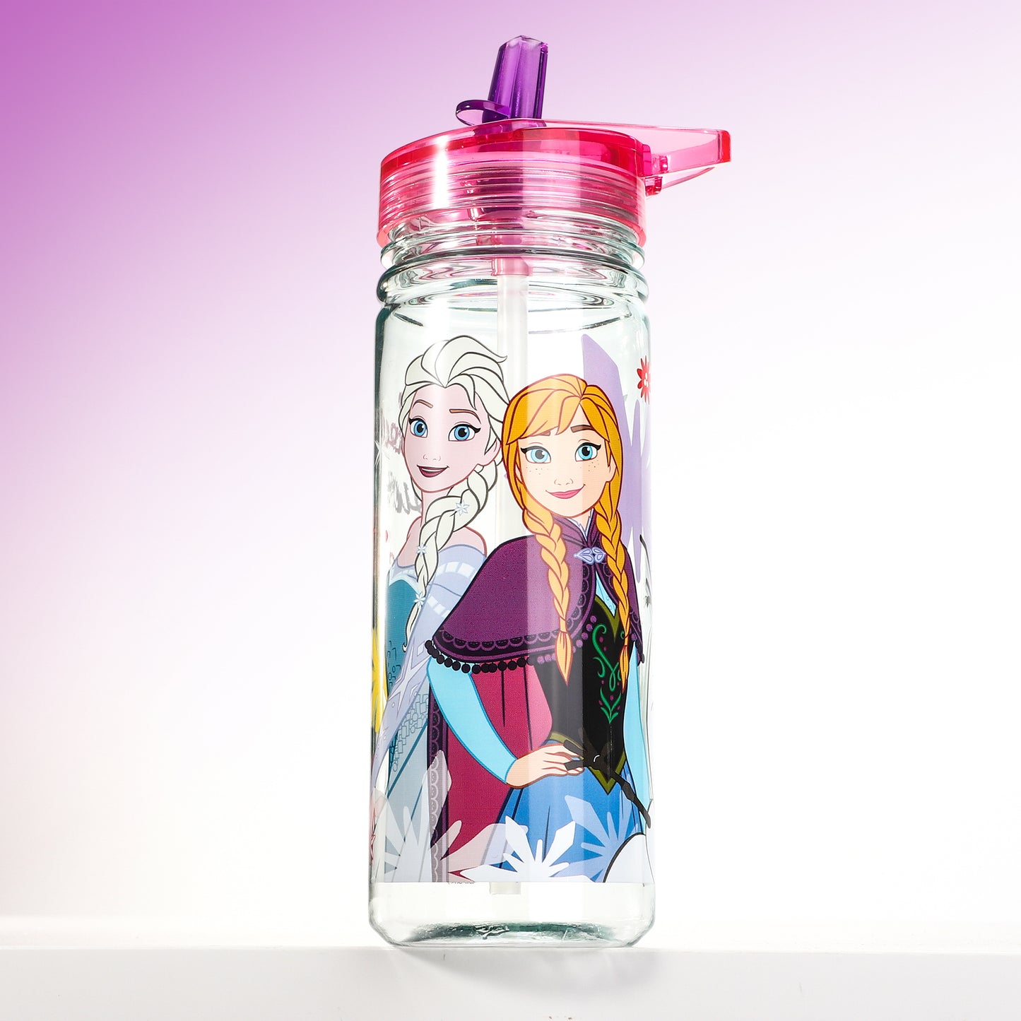 Disney Frozen 580ml Water Bottle for Kids, School Drinks Bottle Made of Durable Ecozen BPA Free