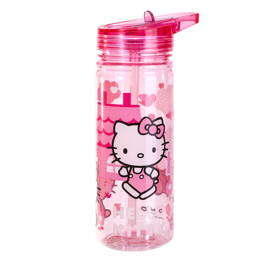 Hello Kitty 580ml Water Bottle for Kids, School Drinks Bottle Made of Durable Ecozen BPA Free