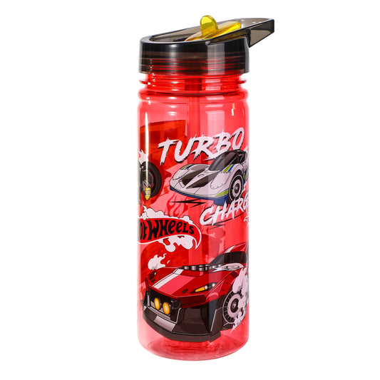 Hot Wheels 580ml Water Bottle for Kids, School Drinks Bottle Made of Durable Ecozen BPA Free