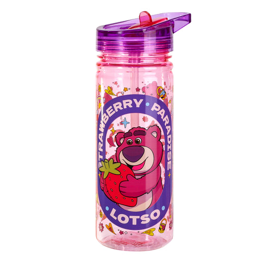 Disney Lotso Toy Story 580ml Water Bottle for Kids, School Drinks Bottle Made of Durable Ecozen BPA Free