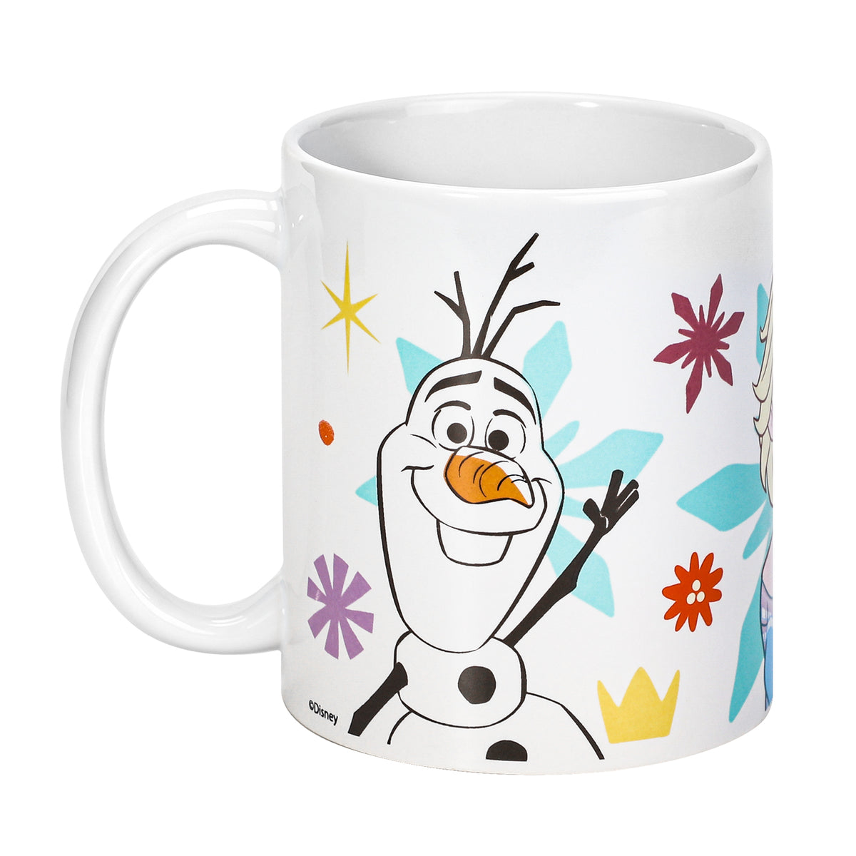 Disney Frozen Olaf & Elsa 11oz Ceramic Mug Frozen 325ml Coffee Cup, Dishwasher & Microwave Safe, Officially Licensed Gift for Kids & Adults