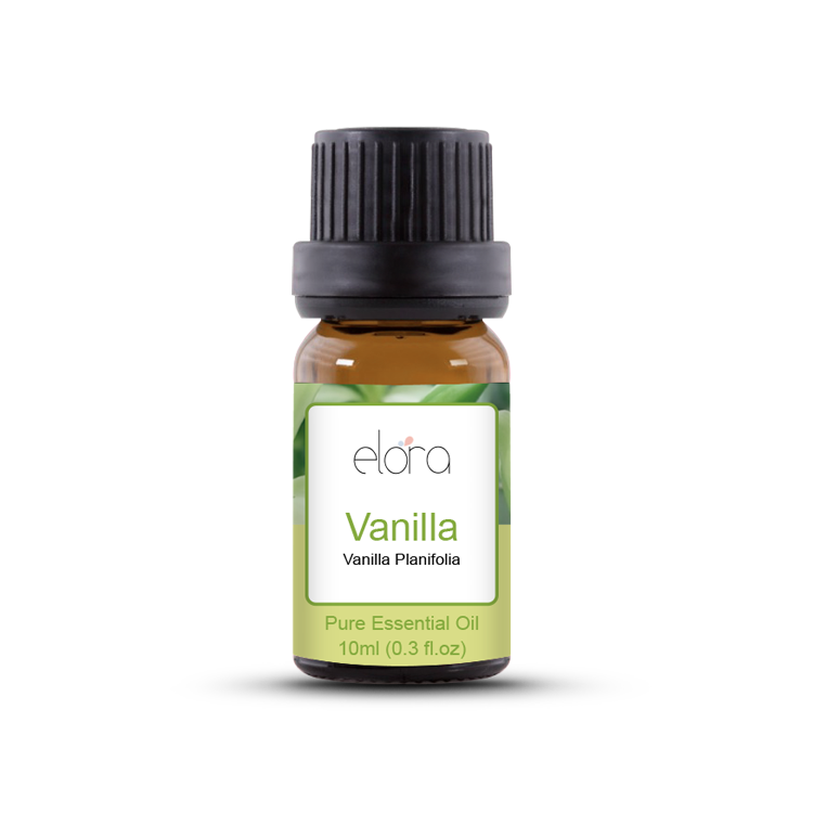 Elora 10ml Vanilla Essential Oil - 100% Pure Natural Essential Oils for Diffuser, Humidifier, Aromatherapy, Sleep and Relaxation