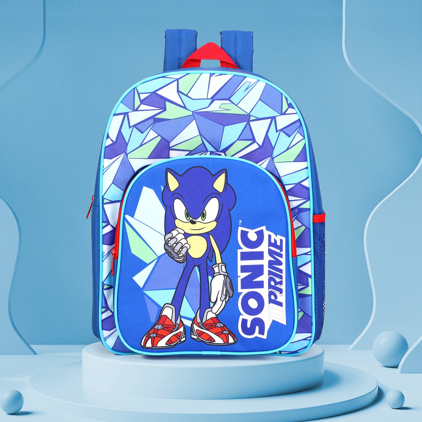 Sonic the Hedgehog Childrens Backpack Bag Boys Girls with side mesh pocket