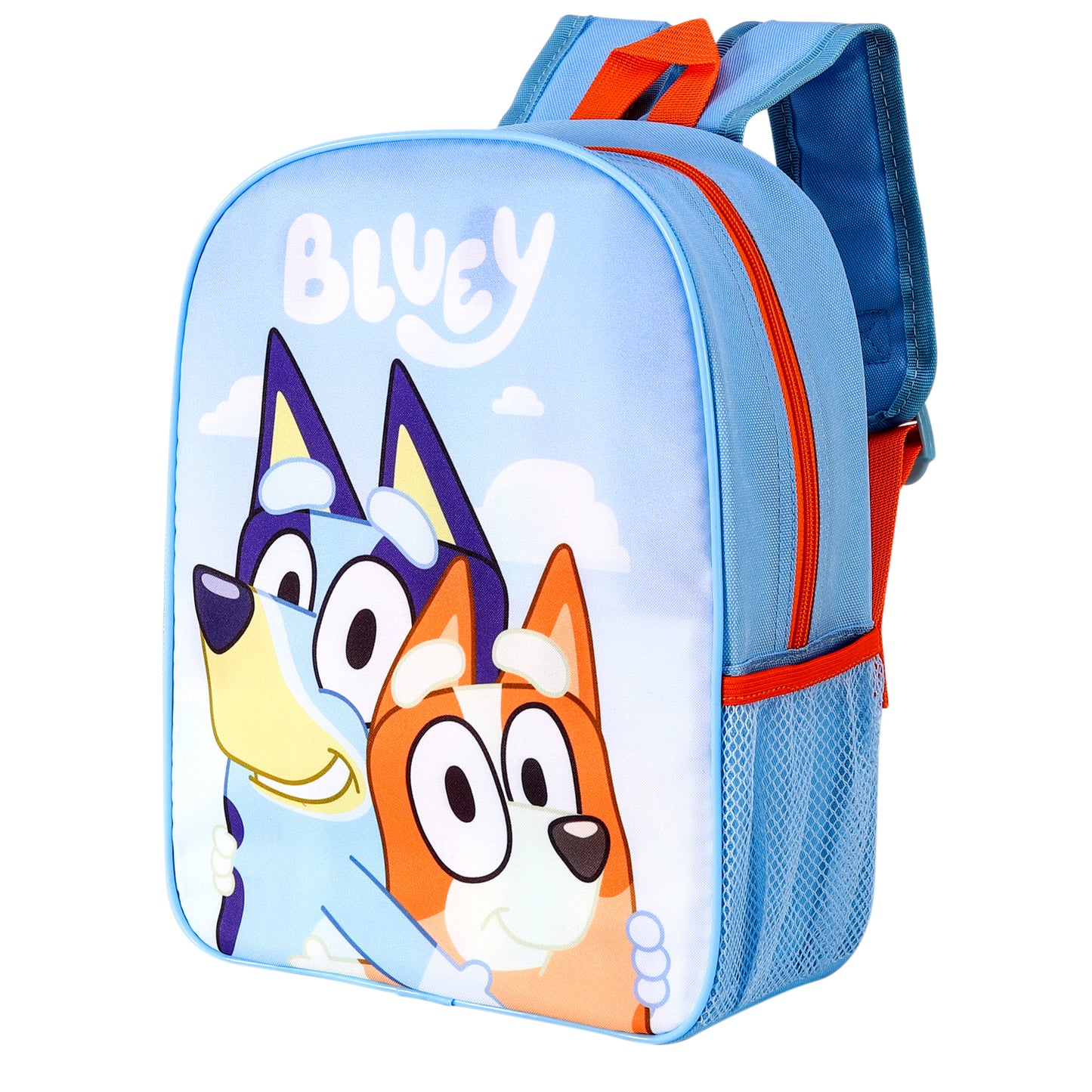 Bluey Childrens Backpack Bag Boys Girls with side mesh pocket
