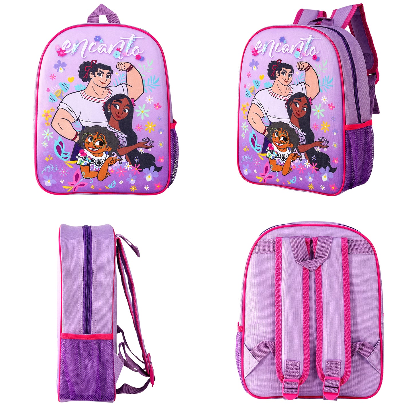 Disney Encanto Childrens Backpack Bag Boys Girls with side mesh pocket