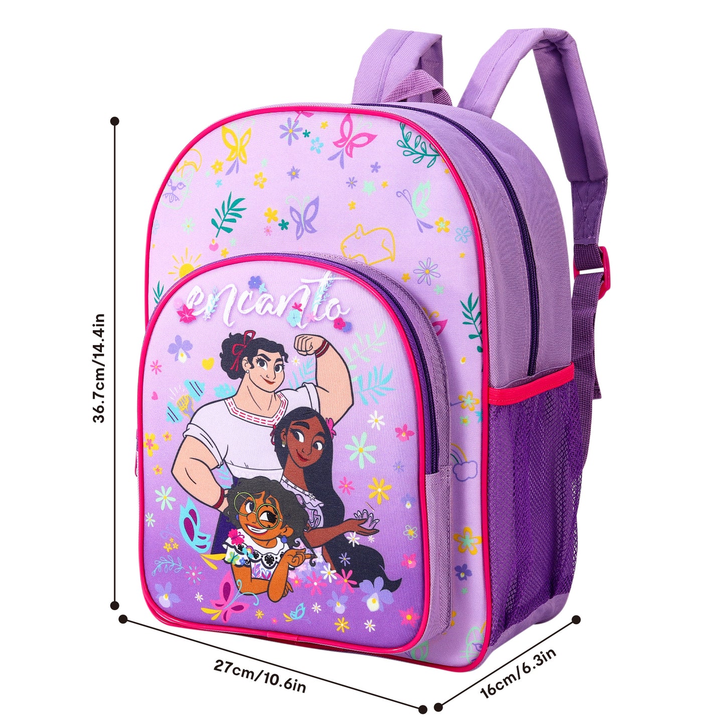 Disney Encanto Childrens Backpack Bag Boys Girls with side mesh pocket
