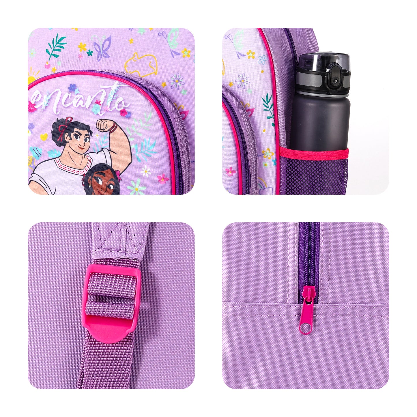 Disney Encanto Childrens Backpack Bag Boys Girls with side mesh pocket