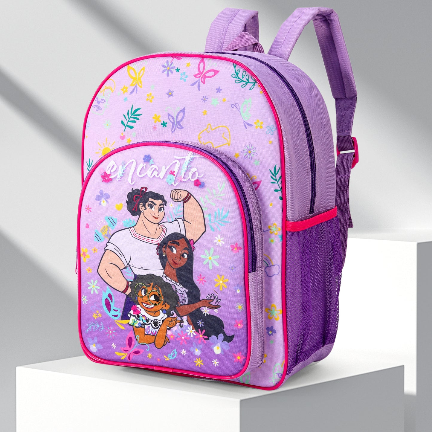 Disney Encanto Childrens Backpack Bag Boys Girls with side mesh pocket