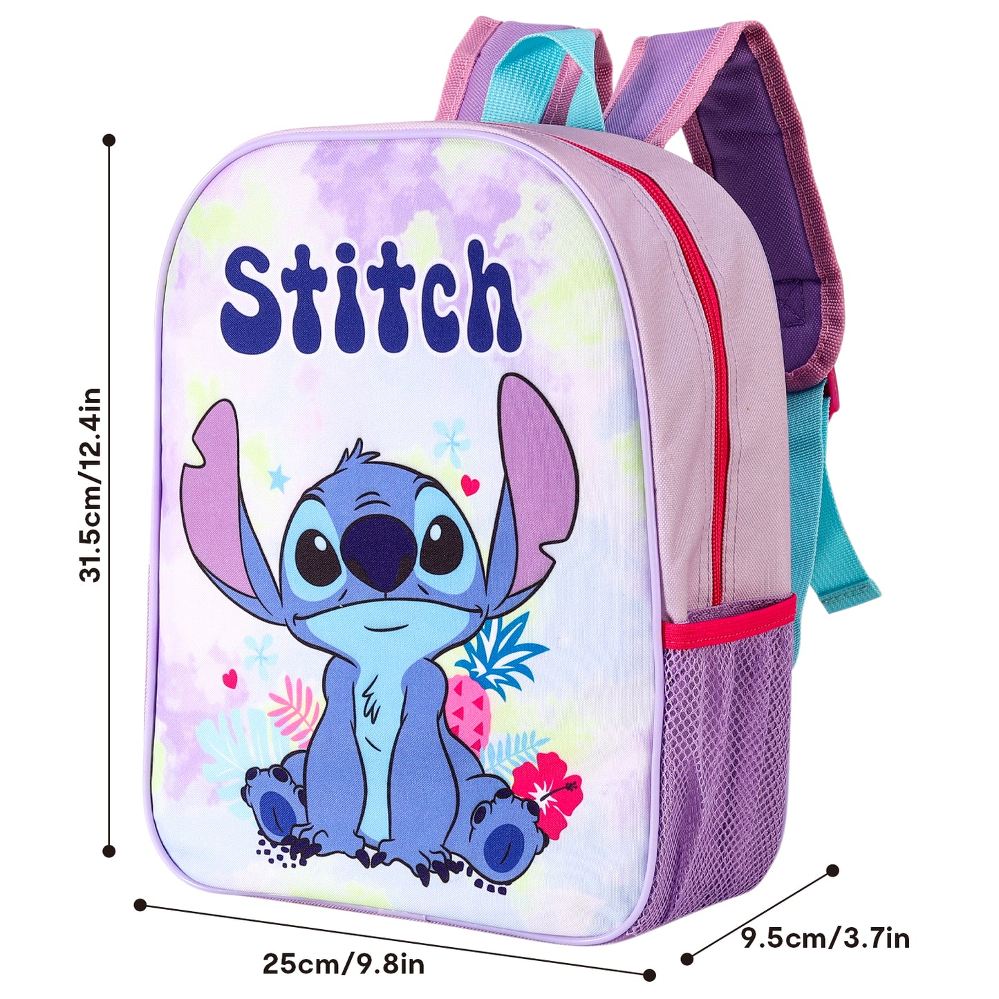 Disney Stitch Kids Childrens Backpack Bag Boys Girls with side mesh pocket