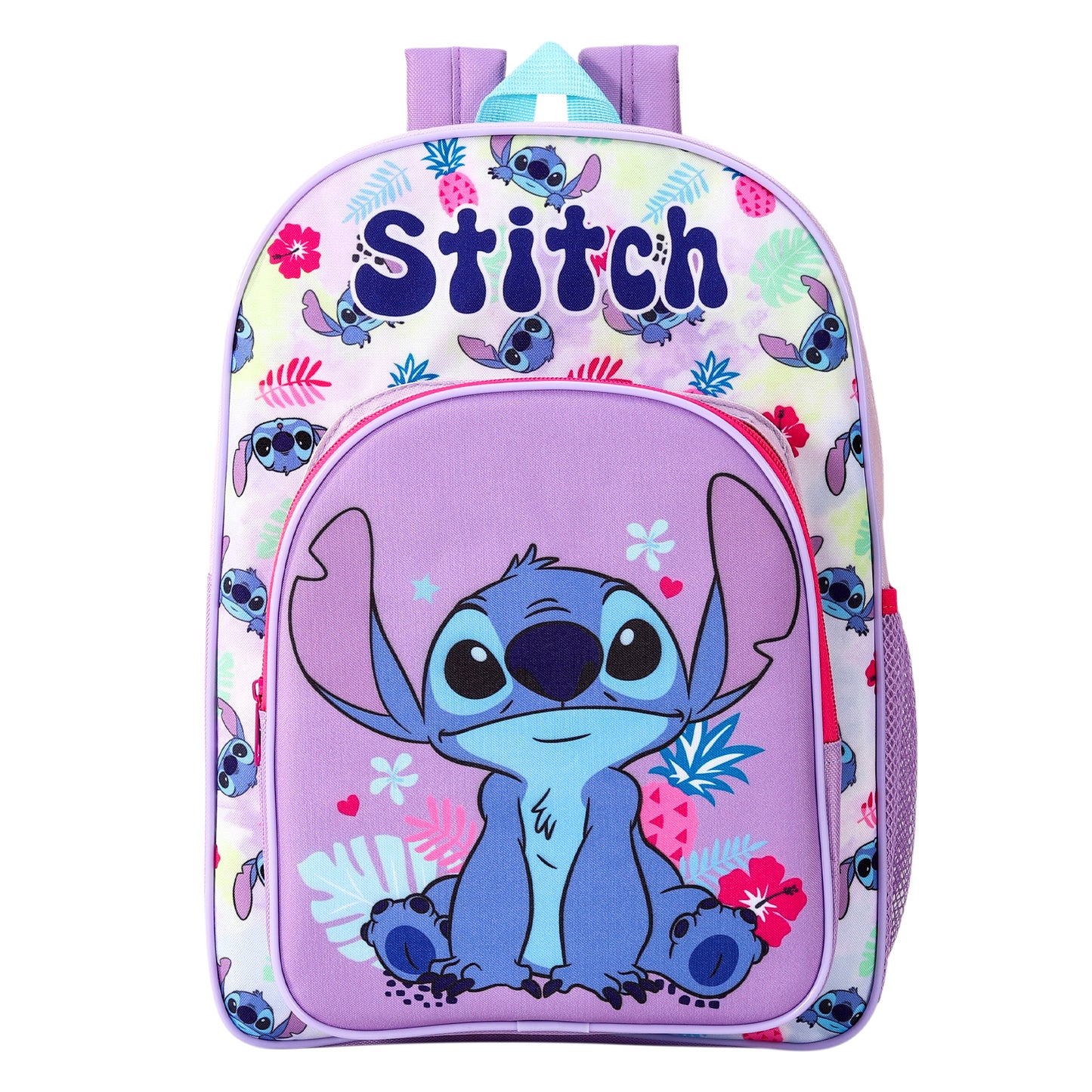 Stitch Childrens Backpack Bag Boys Girls with side mesh pocket