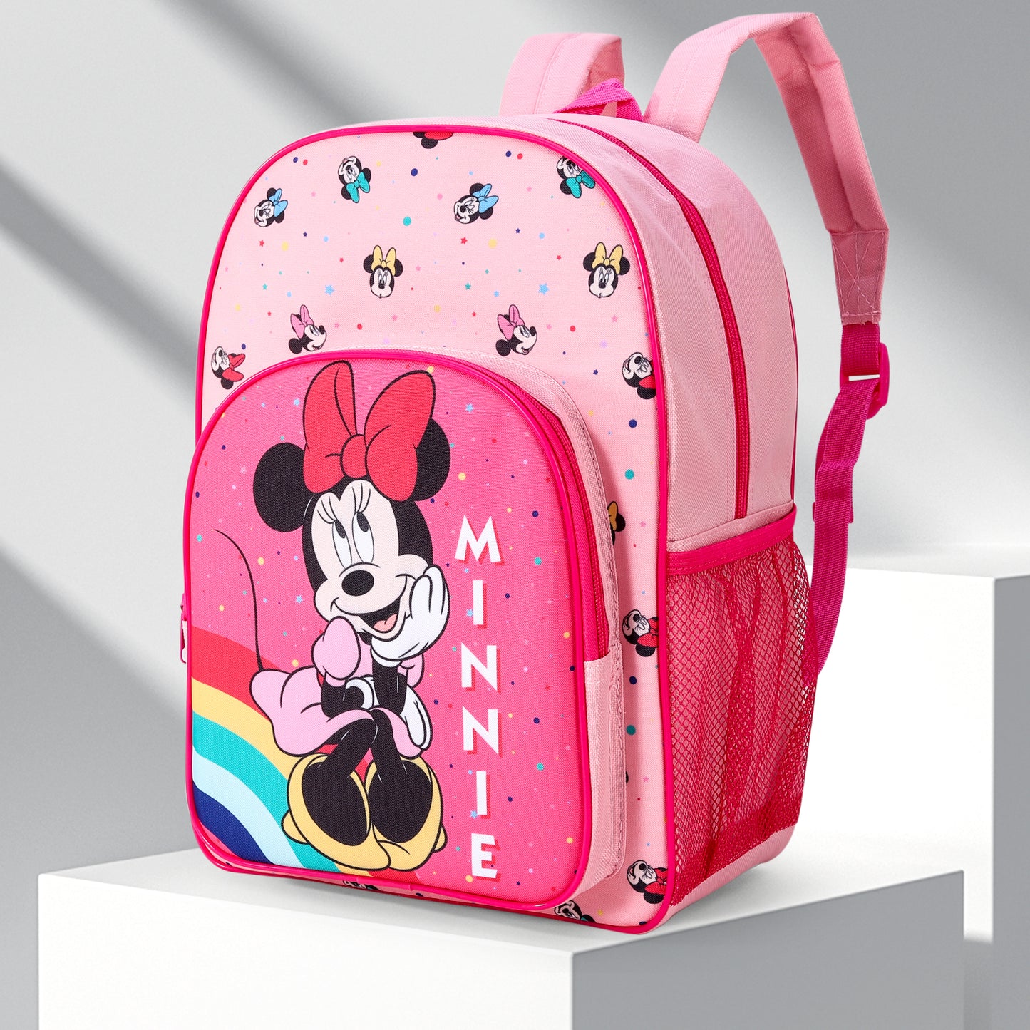 Minnie Mouse Childrens Backpack Bag Boys Girls with side mesh pocket