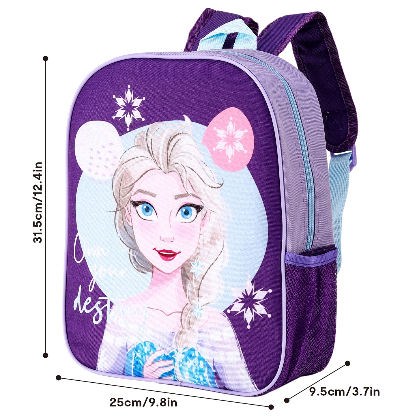 Disney Frozen Childrens Backpack Bag Boys Girls with side mesh pocket