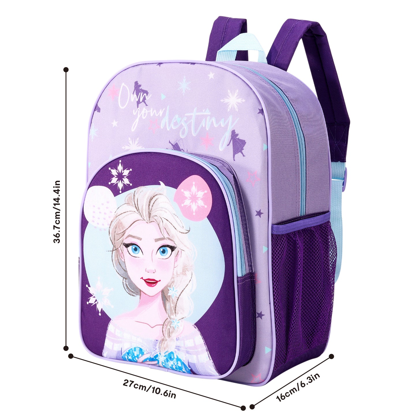 Disney Frozen Childrens Backpack Bag Boys Girls with side mesh pocket