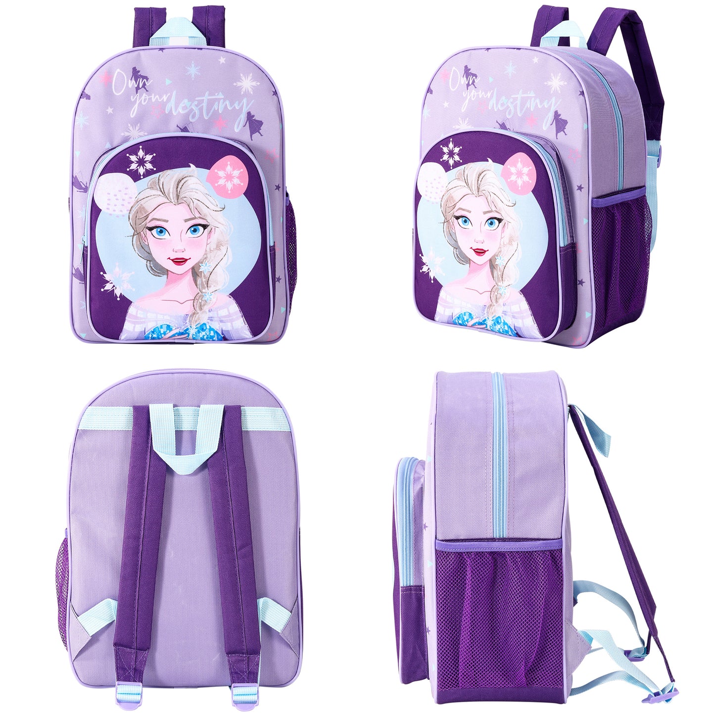 Disney Frozen Childrens Backpack Bag Boys Girls with side mesh pocket