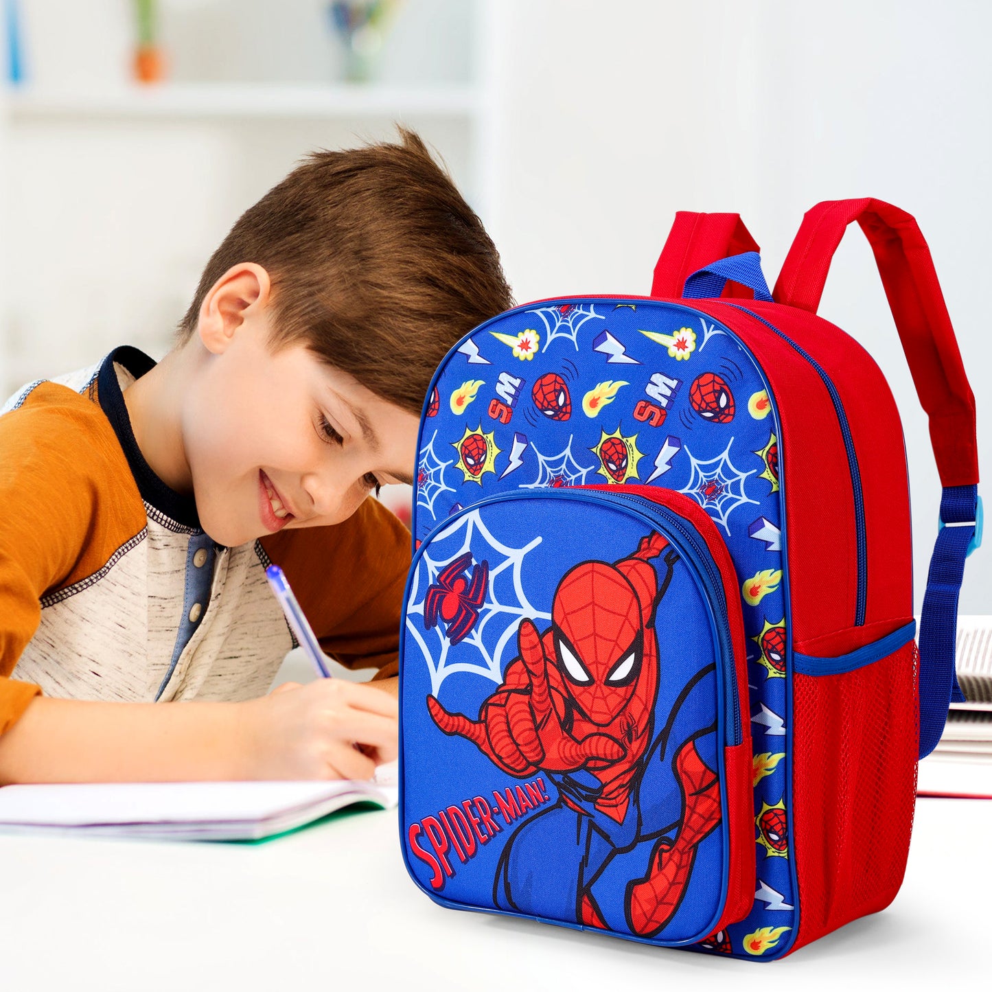 Spiderman Childrens Backpack Bag Boys Girls with side mesh pocket