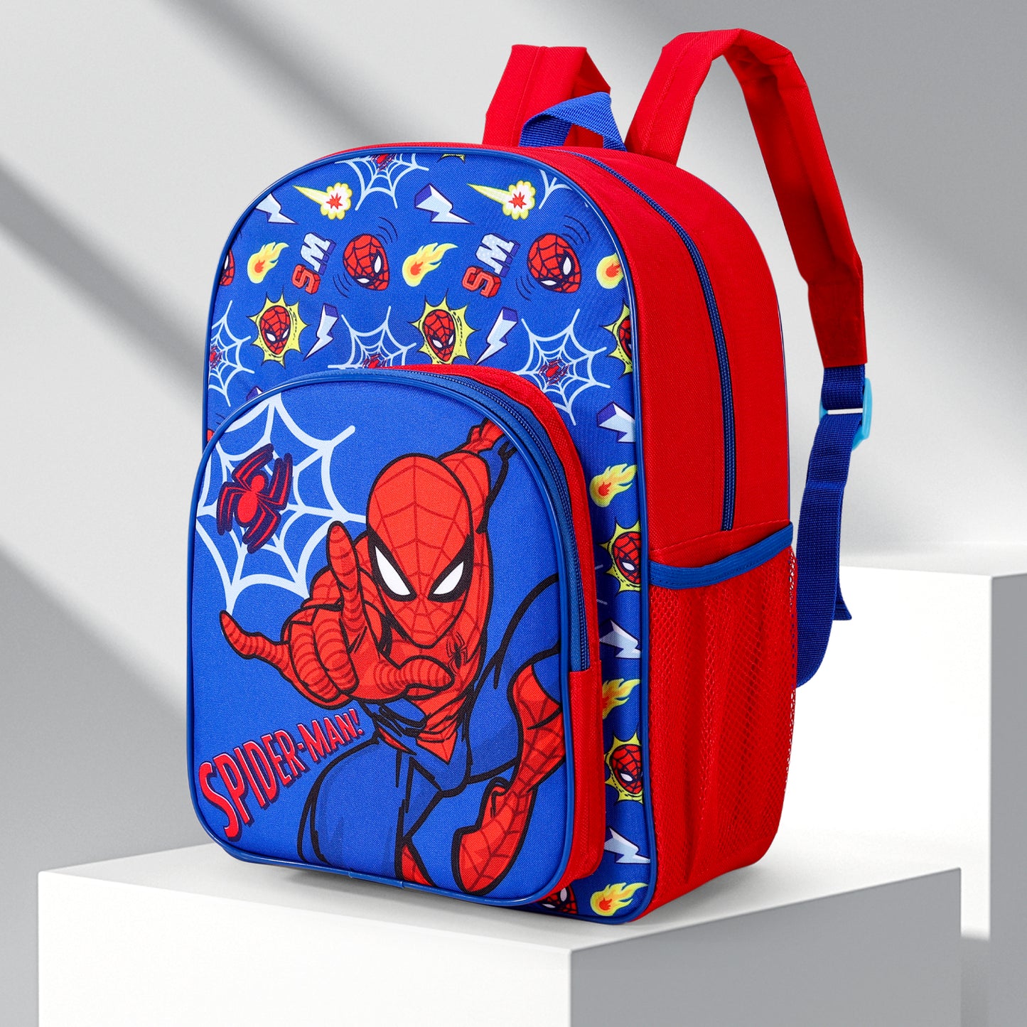 Spiderman Childrens Backpack Bag Boys Girls with side mesh pocket