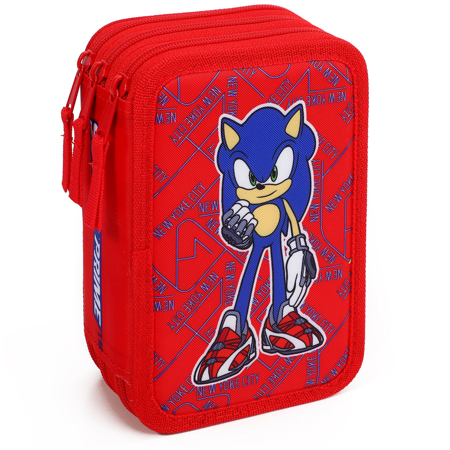 Sonic The Hedgehog 3 Tier Large Pencil Case School Supplies Pens Pencils Sets