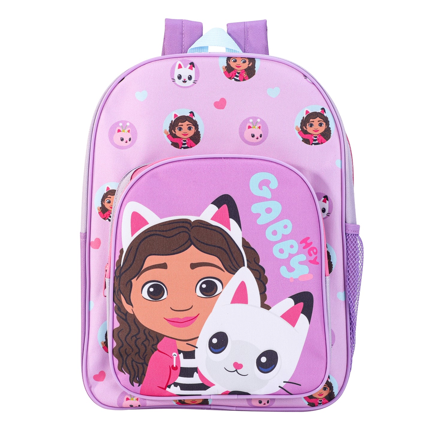 Gabby's Dollhouse Childrens Backpack Bag Boys Girls with side mesh pocket