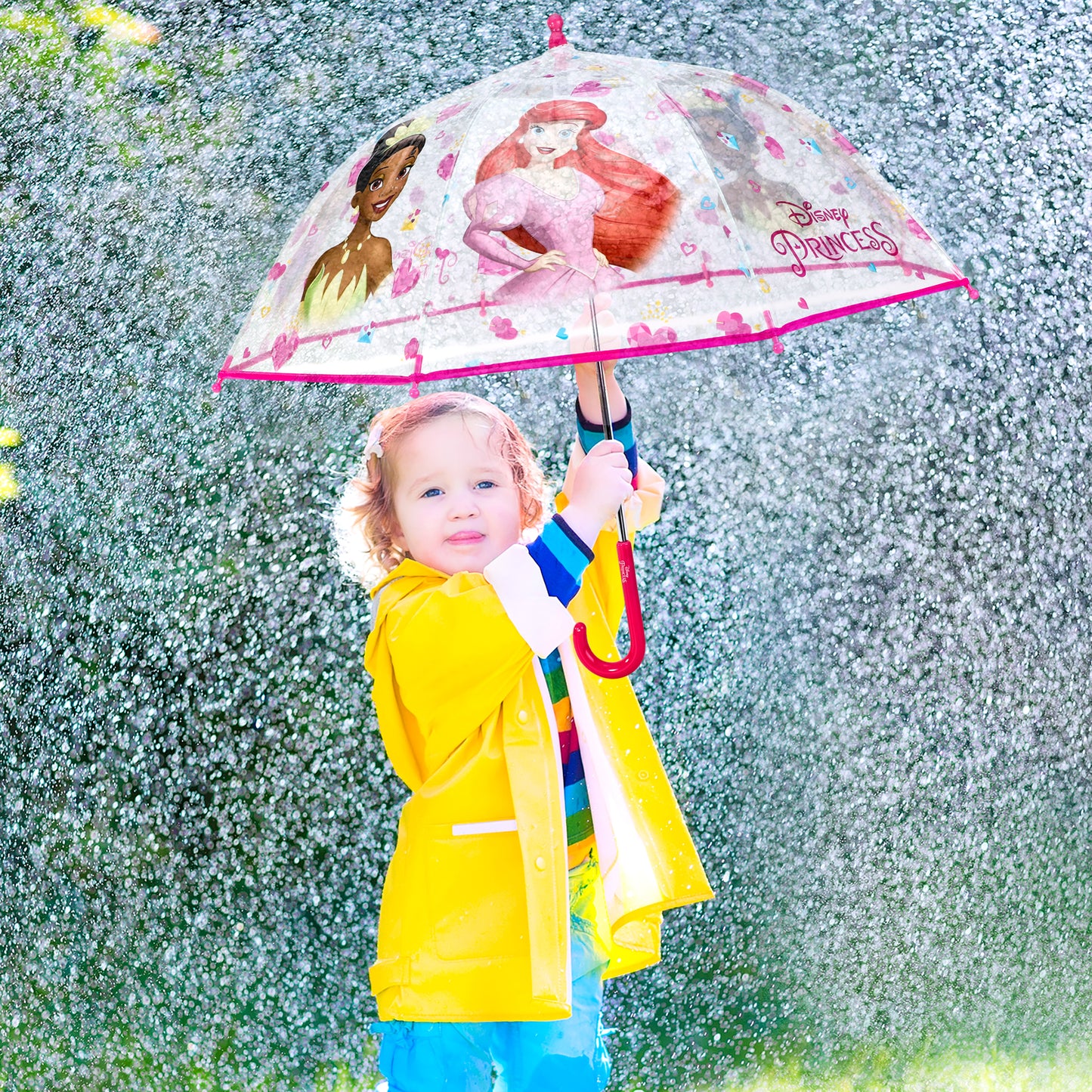 Disney Princess Dome Umbrella for Kids Childrens Boys Girls Brolly with Safety Opening
