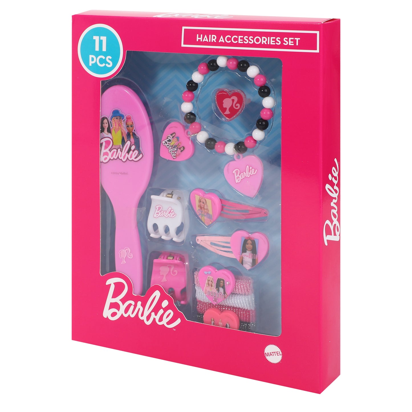 Barbie 11pcs Girls Kids Hair Accessories Beauty Set