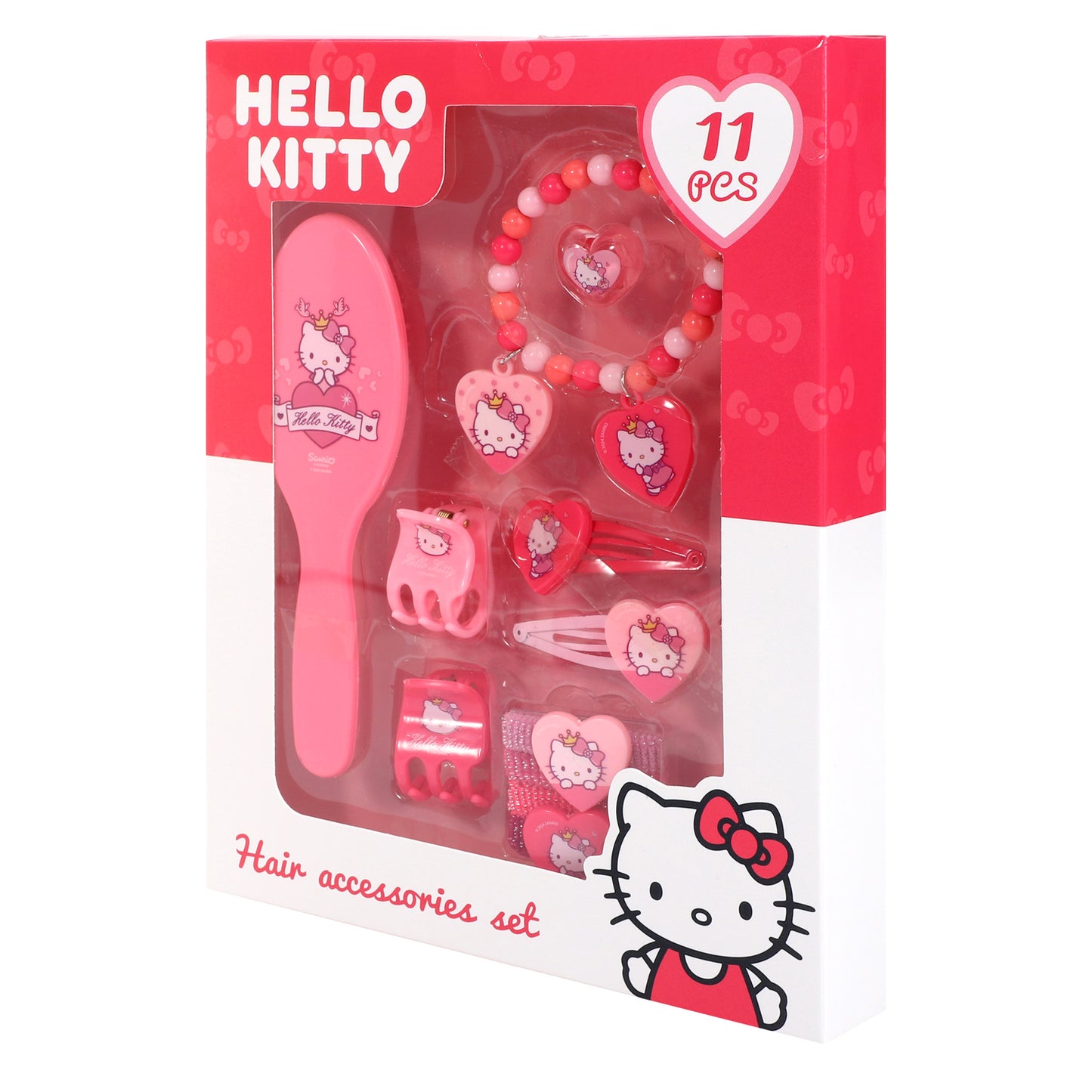 Hello Kitty 11pcs Girls Kids Hair Accessories Beauty Set