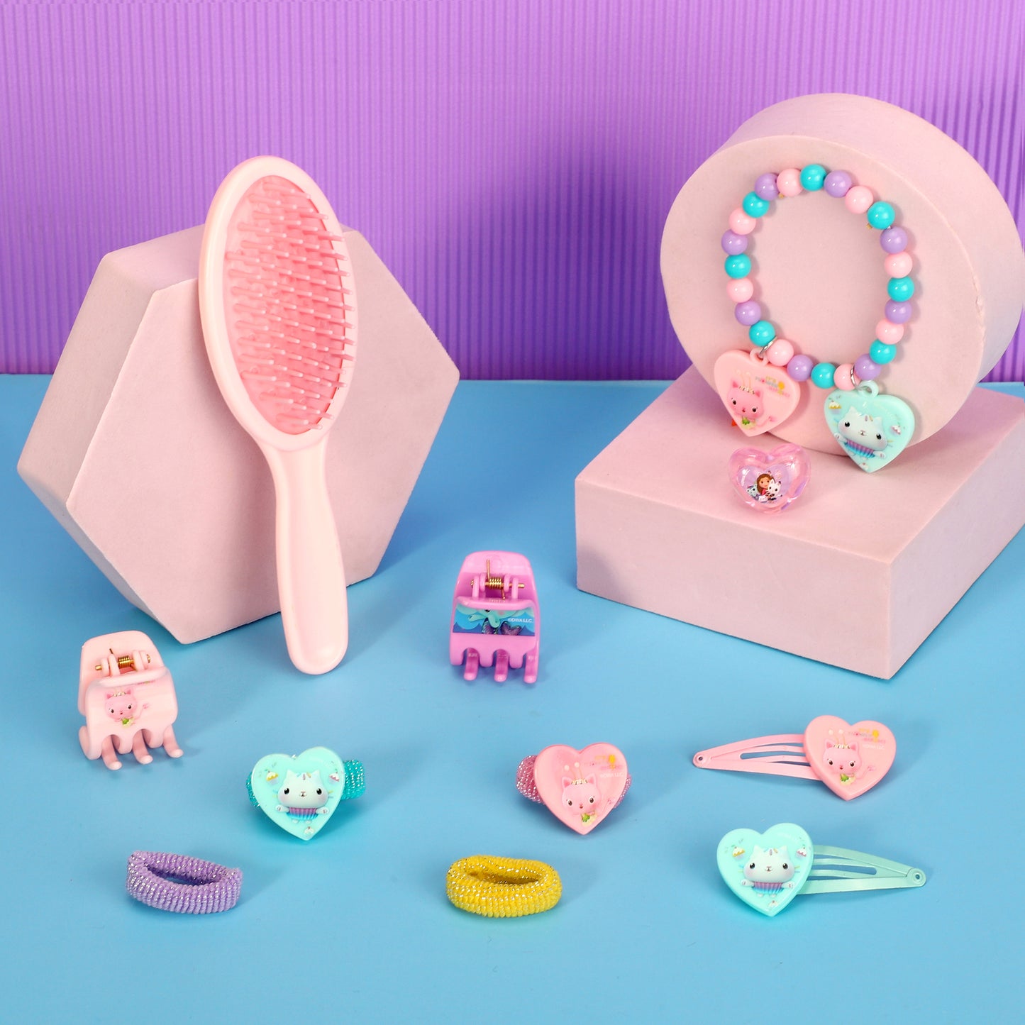 Gabby's Dollhouse 11pcs Girls Kids Hair Accessories Beauty Set