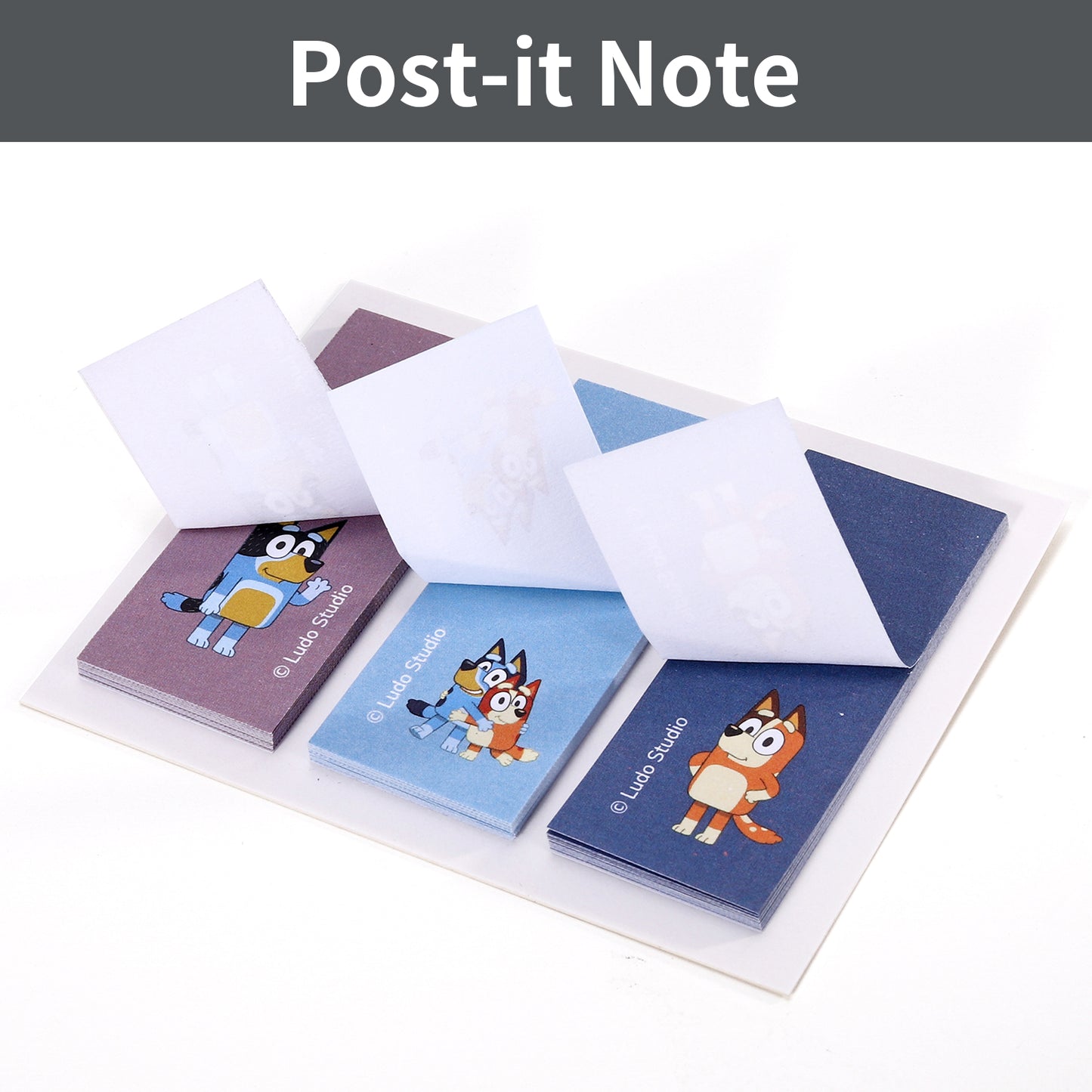 Bluey 9pcs Transparent Filled Pencil Case Stationery Set Waterproof Boys Girls Kids Children School Travel Exam