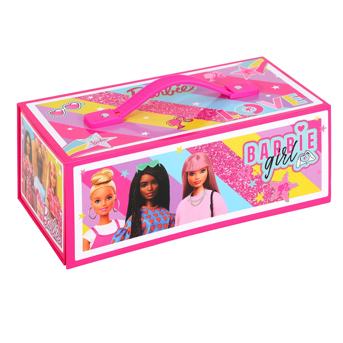 Barbie Kids 34pc Colouring Art Stationery Travel Set for Children