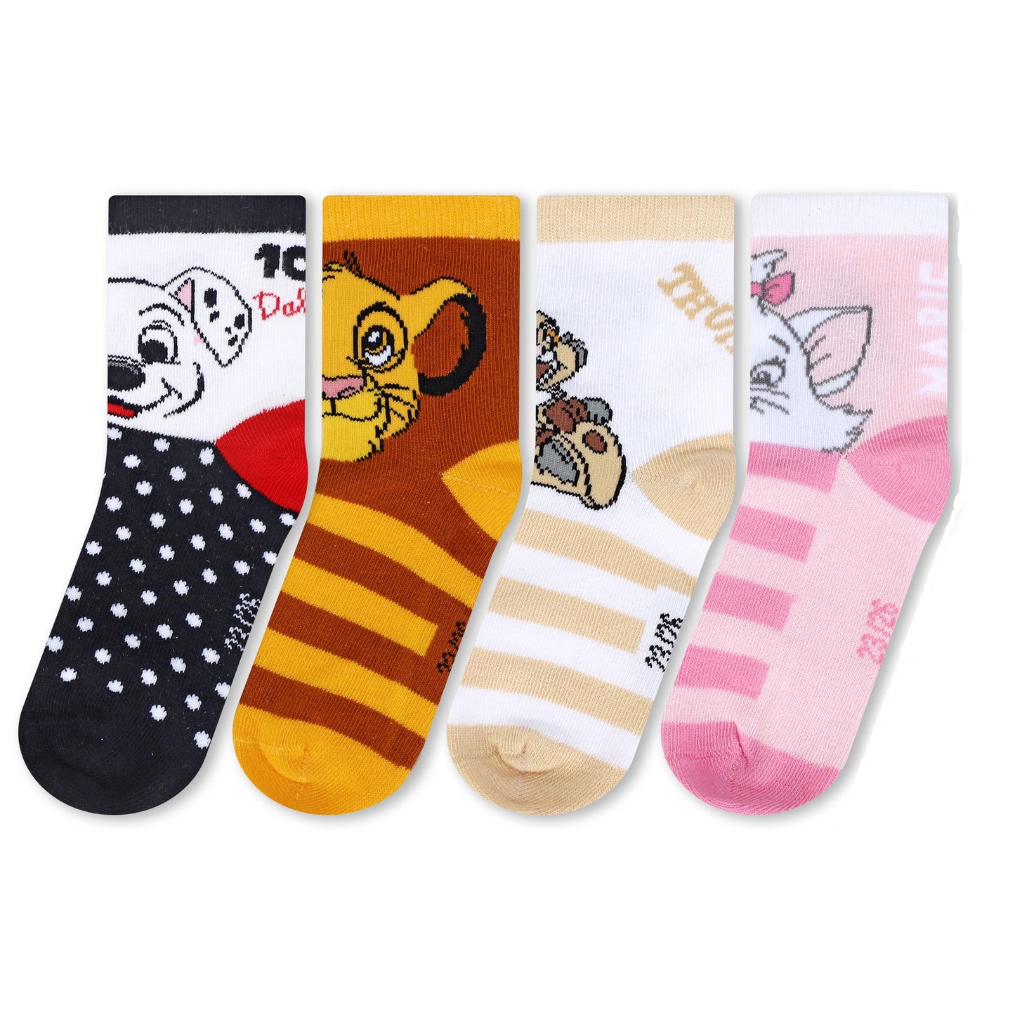 Disney Classics 4 Pair Ankle Cotton Socks for Kids Packed in Round Piggy Bank Plastic Cylinder (UK, Age, 3-6 Years, Regular)