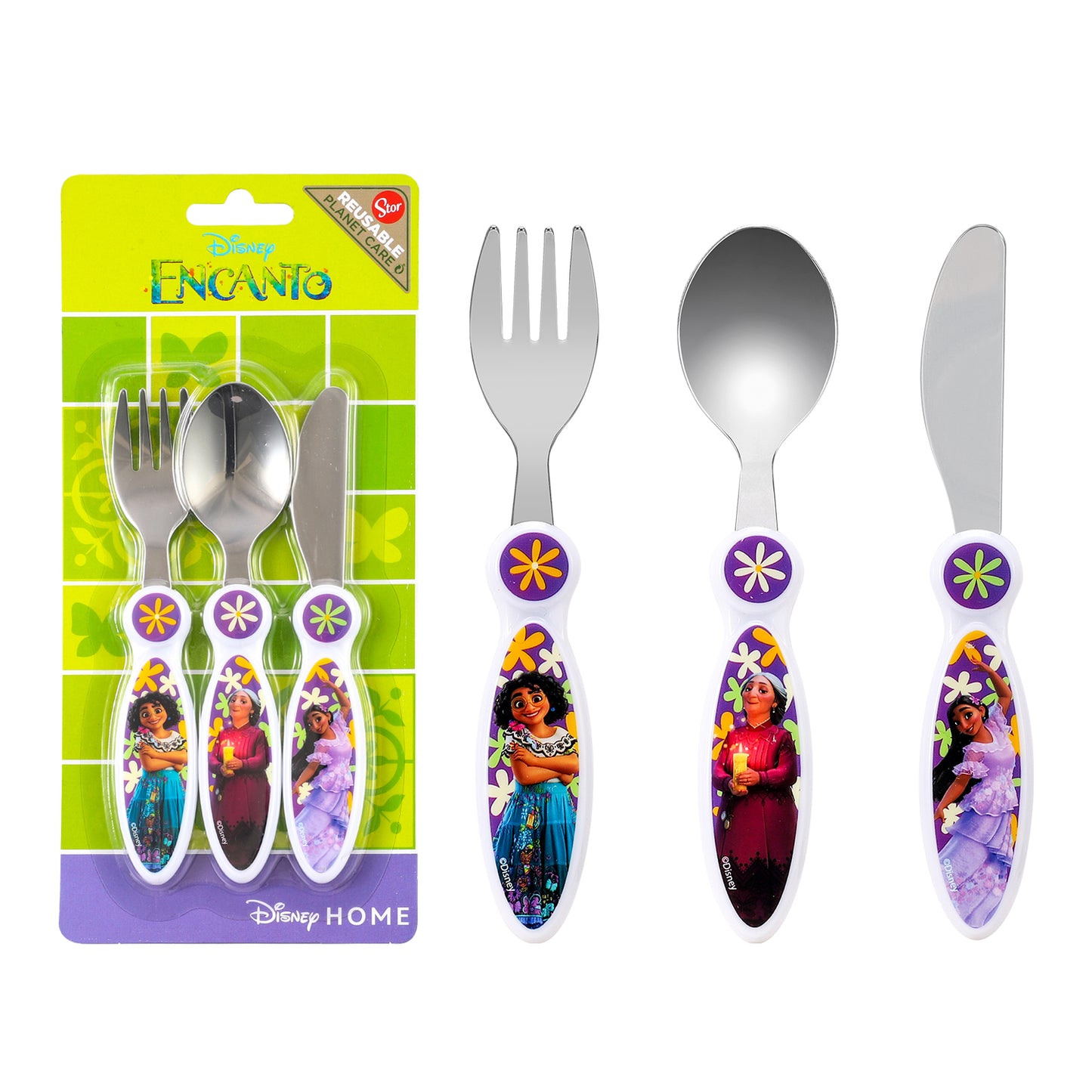 Disney Encanto Children's Kids 3pcs Cutlery Set